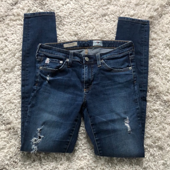 AG Adriano Goldschmied The Legging Ankle Super Skinny Ankle Jeans Size 26 - Picture 4 of 14